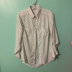 Anchor-Patterned Blouse